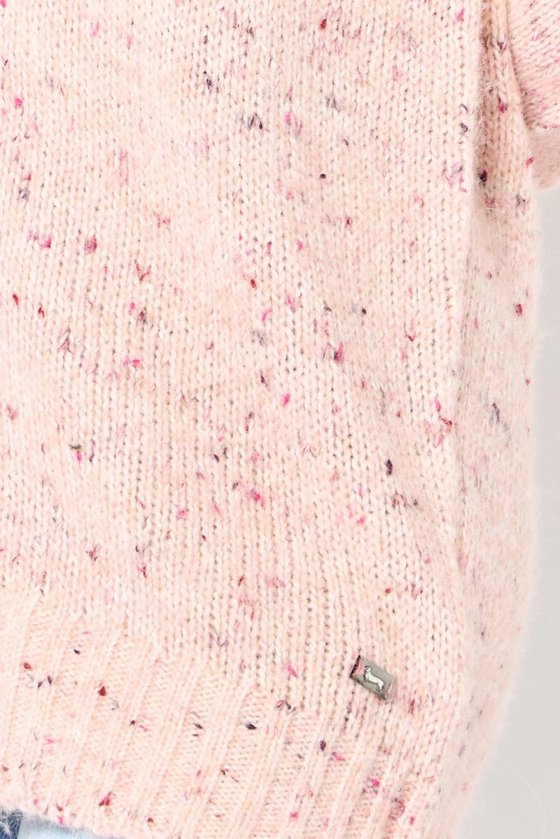 Harmont & Blaine Women V-Neck Knitted Sweater, Pink - Image 5